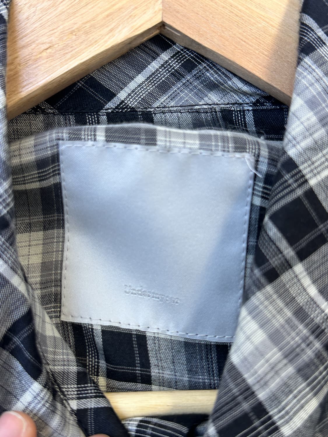 언더마이카 Mu.32 OG 로고 체크 셔츠 상품이미지5