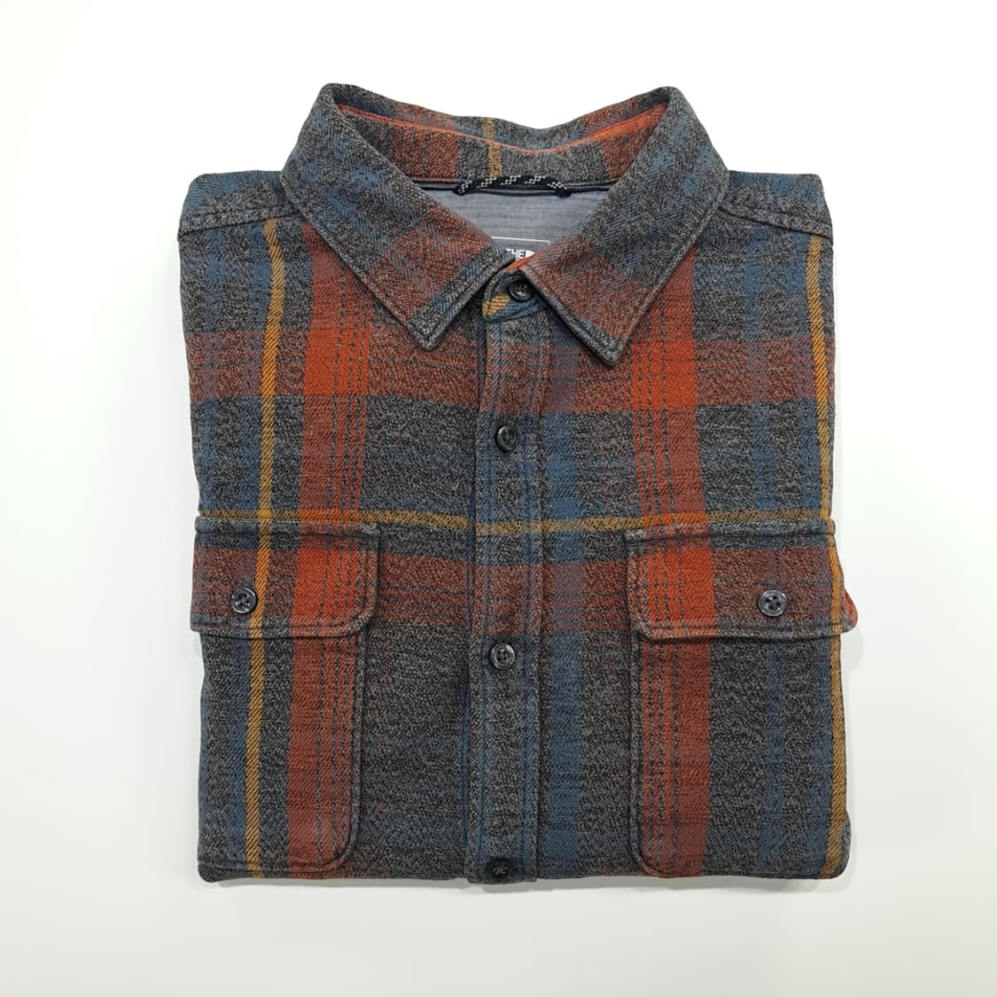 CN929 L 노스페이스 타탄체크 플란넬 긴팔 캠핑 셔츠 남방 상품이미지10