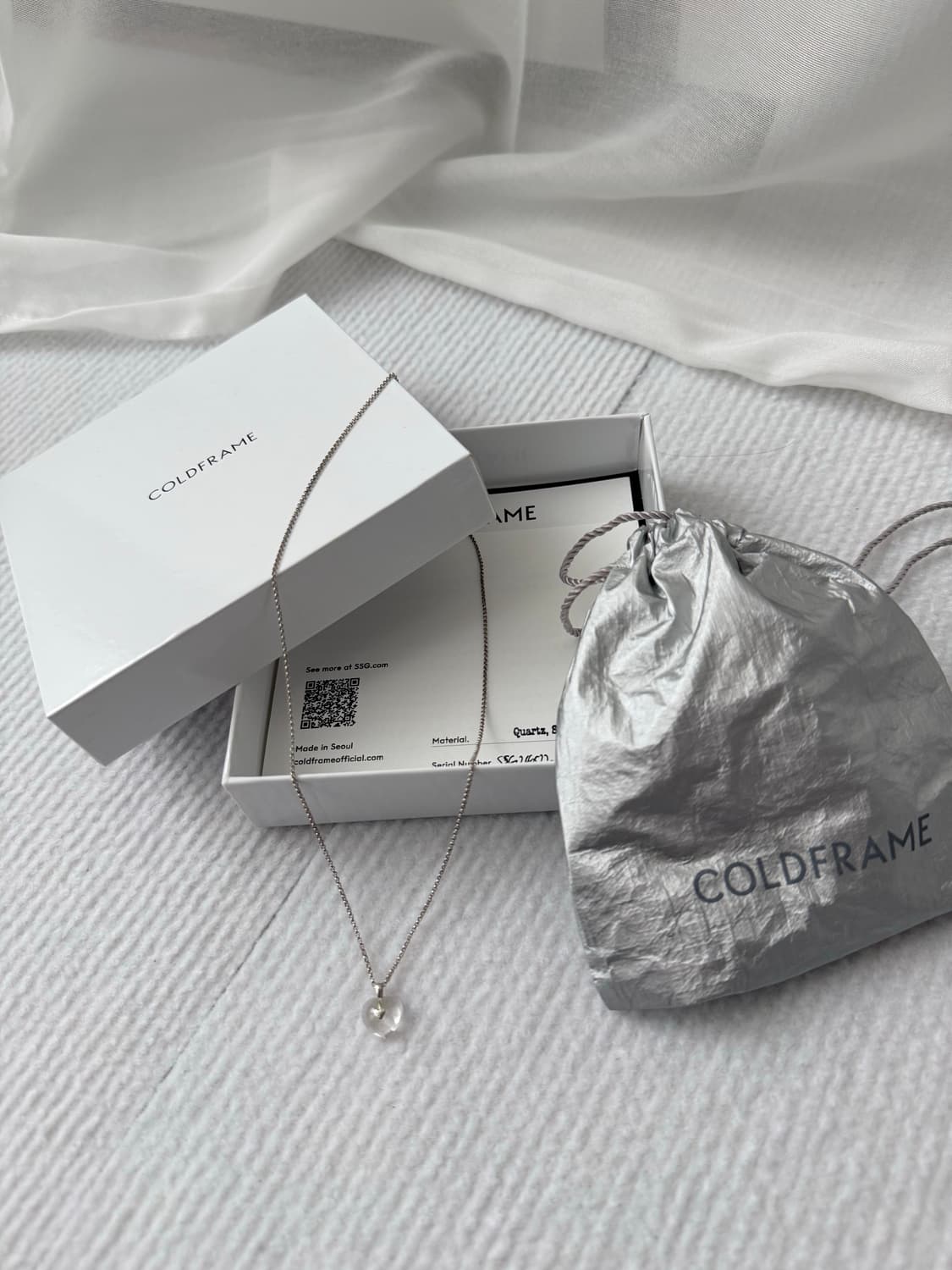 [구성품포함/급처] 콜드프레임 백수정 하트 목걸이 상품이미지1