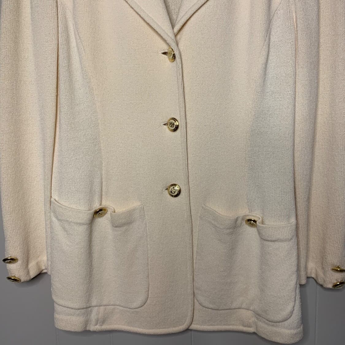 명품 ST.JOHN 센존 컬렉션라인 럭셔리 골드버튼장식 클래식 자켓 상품이미지3