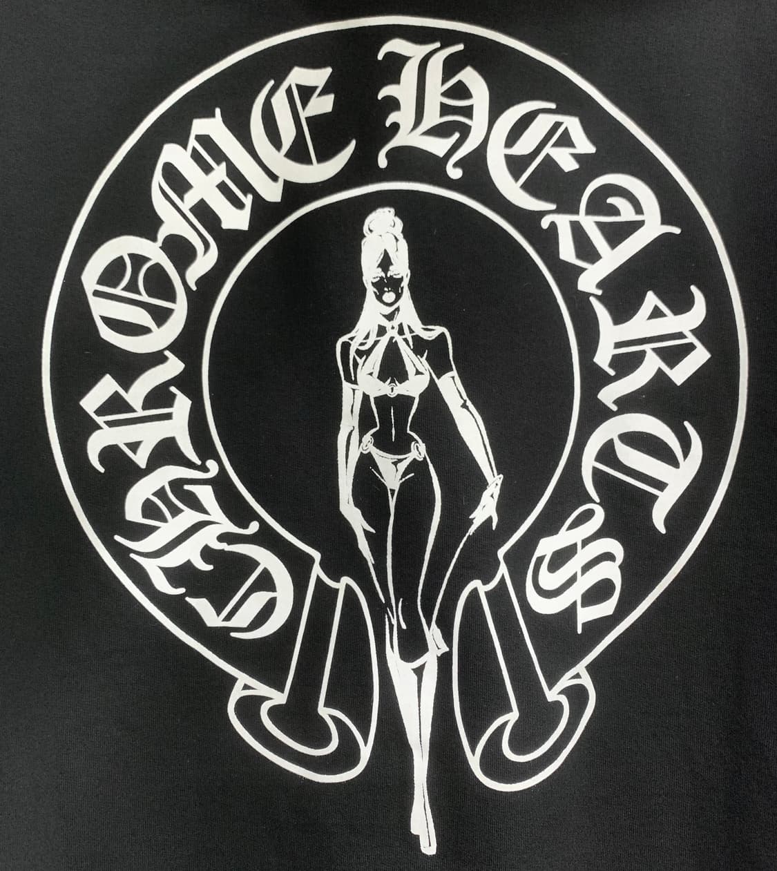 [M]크롬하츠 데들리돌 후드티셔츠 블랙 상품이미지4