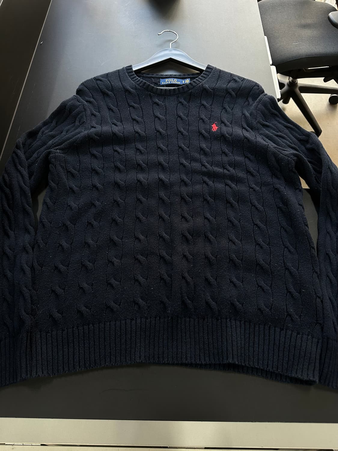 폴로랄프로렌 케이블니트 네이비 상품이미지4