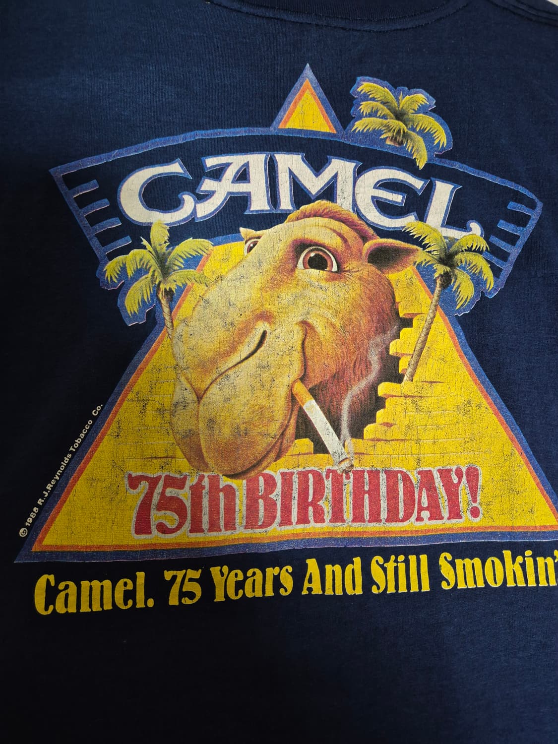 빈티지 카멜 티셔츠 XL 상품이미지3