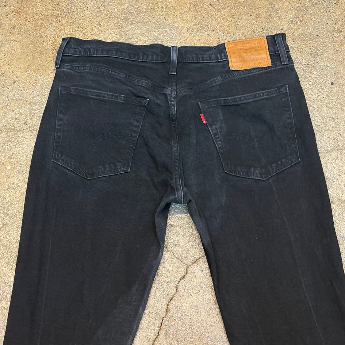 미국 빈티지 리바이스 511 스판 블랙진 흑청 청바지 상품이미지8