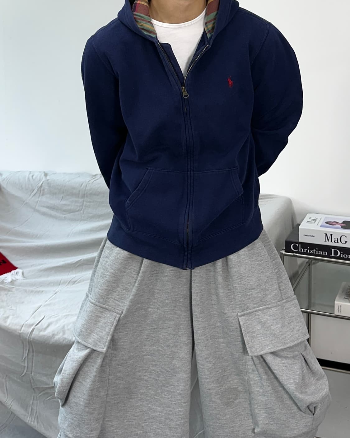 폴로 랄프로렌 레드포니 후드집업 XL 상품이미지3
