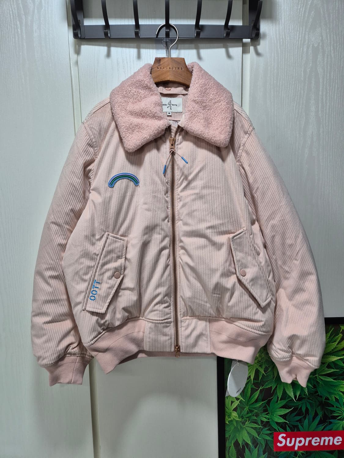 빈티지 OOTT. 핑크 코듀로이 점퍼 상품이미지1