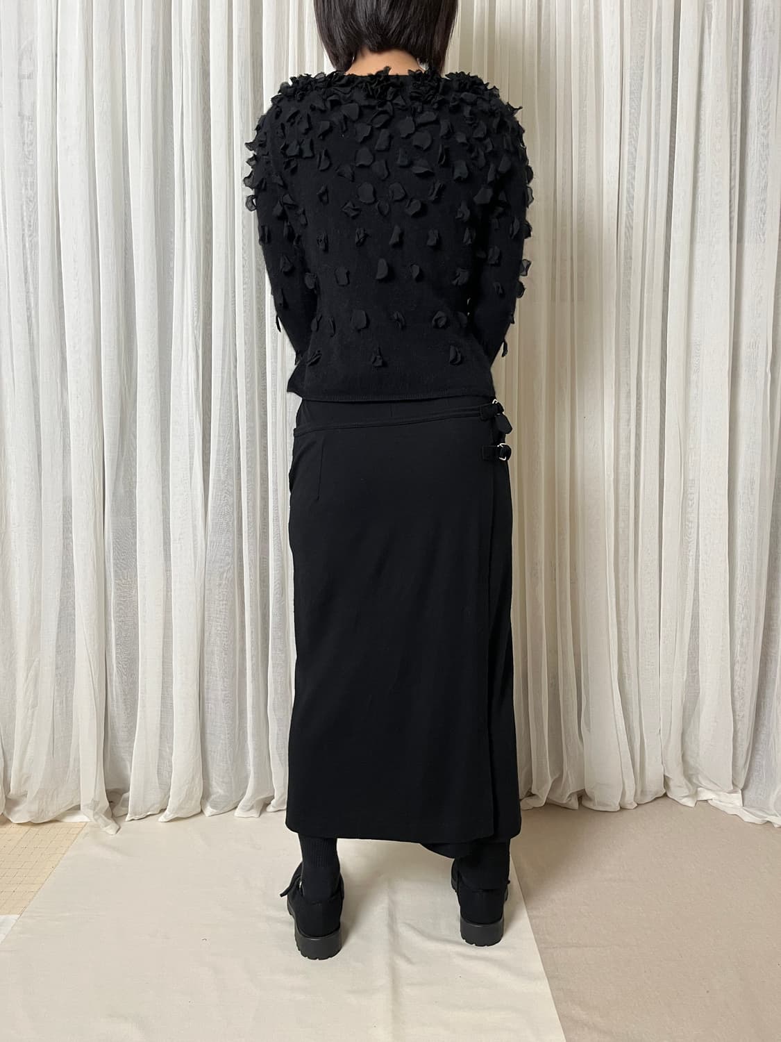 모스키노 플라워 아플리케 앙고라 가디건 moschino 상품이미지8