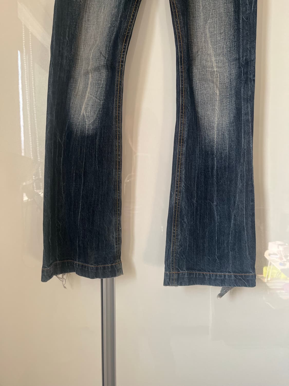 빈티지 펑크 로우 웨이스트 데님 팬츠 상품이미지4