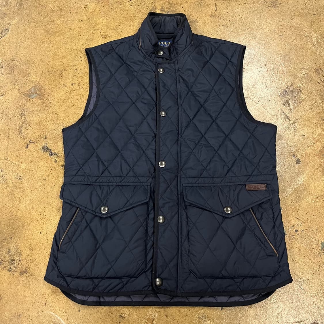 [정품/M] 폴로 랄프로렌 퀼팅 조끼 네이비 b14 상품이미지2