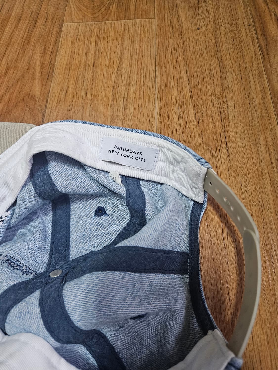 새러데이뉴욕시티 데님투톤 캡 상품이미지5