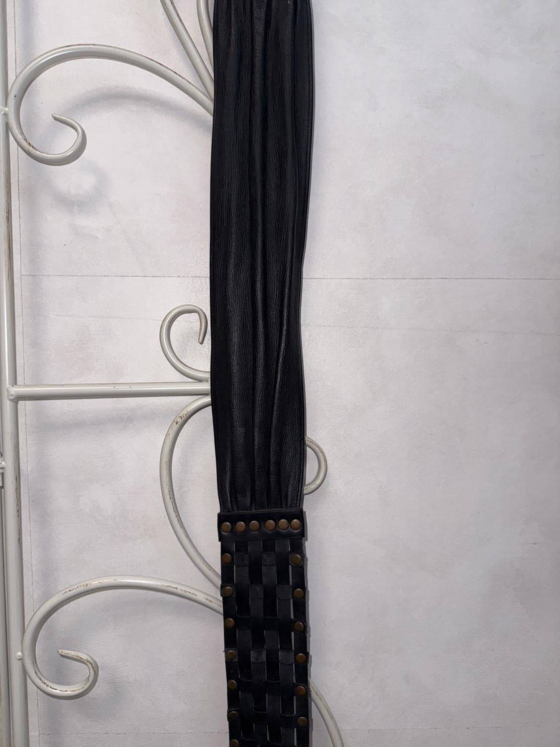 Black bold oriental stud buckle belt 상품이미지5