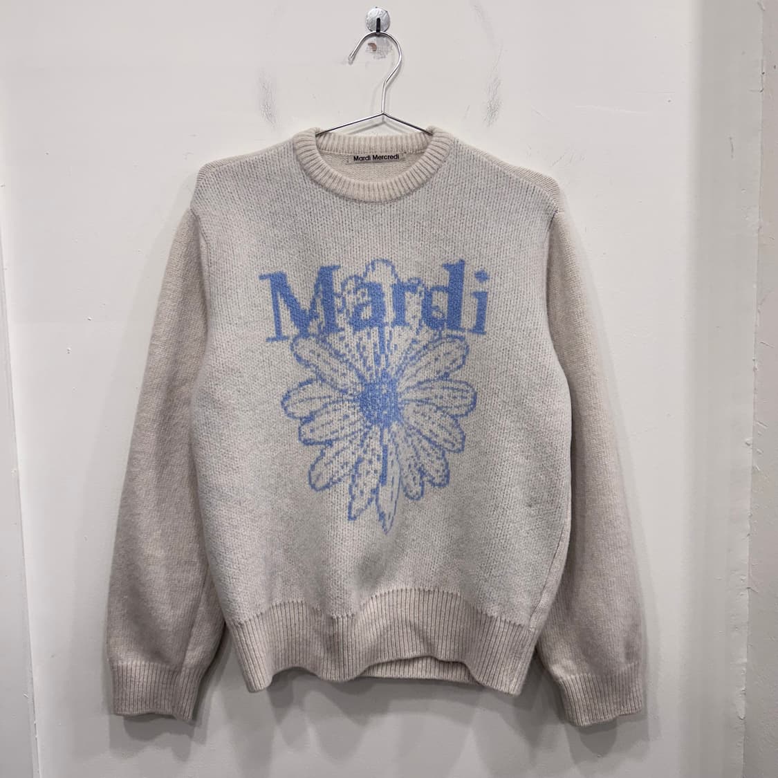 마르디 메르크디 케시미어 울부클 플라워 니트 상품이미지2