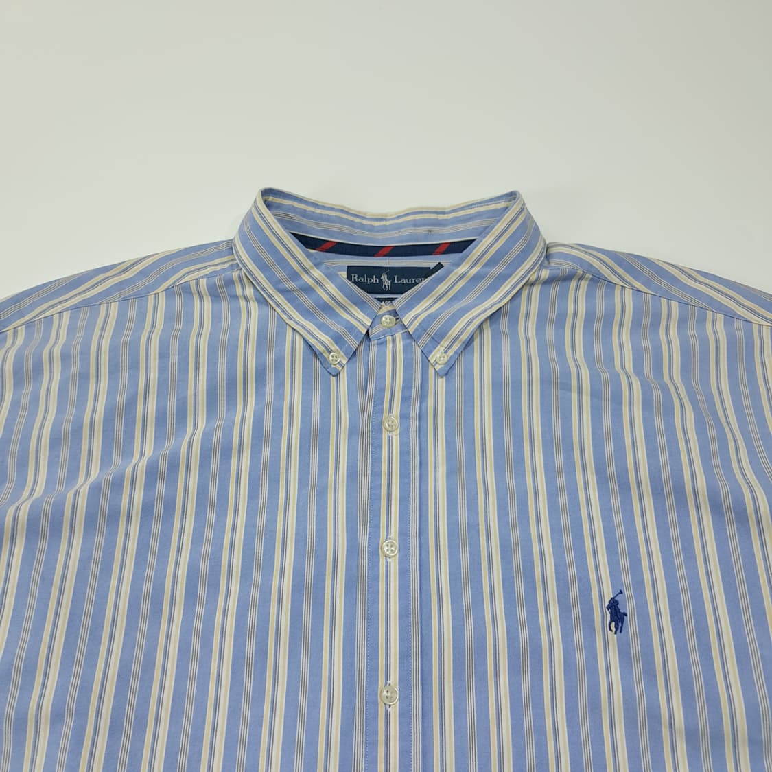 CL774 4XLT 폴로 00s 코튼 블루 스트라이프 버튼다운 셔츠 남 상품이미지2
