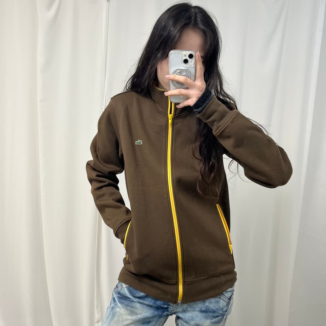 Lacoste Brown Zip-up 상품이미지1