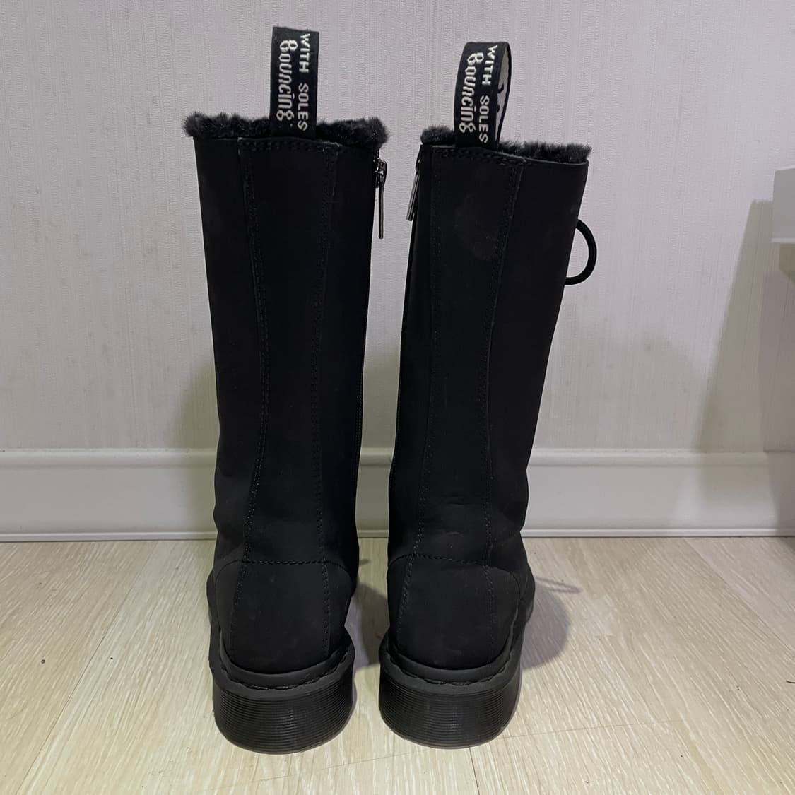 [uk4] 닥터마틴 털부츠 무광 매트 블랙 레어템 230-235 상품이미지3