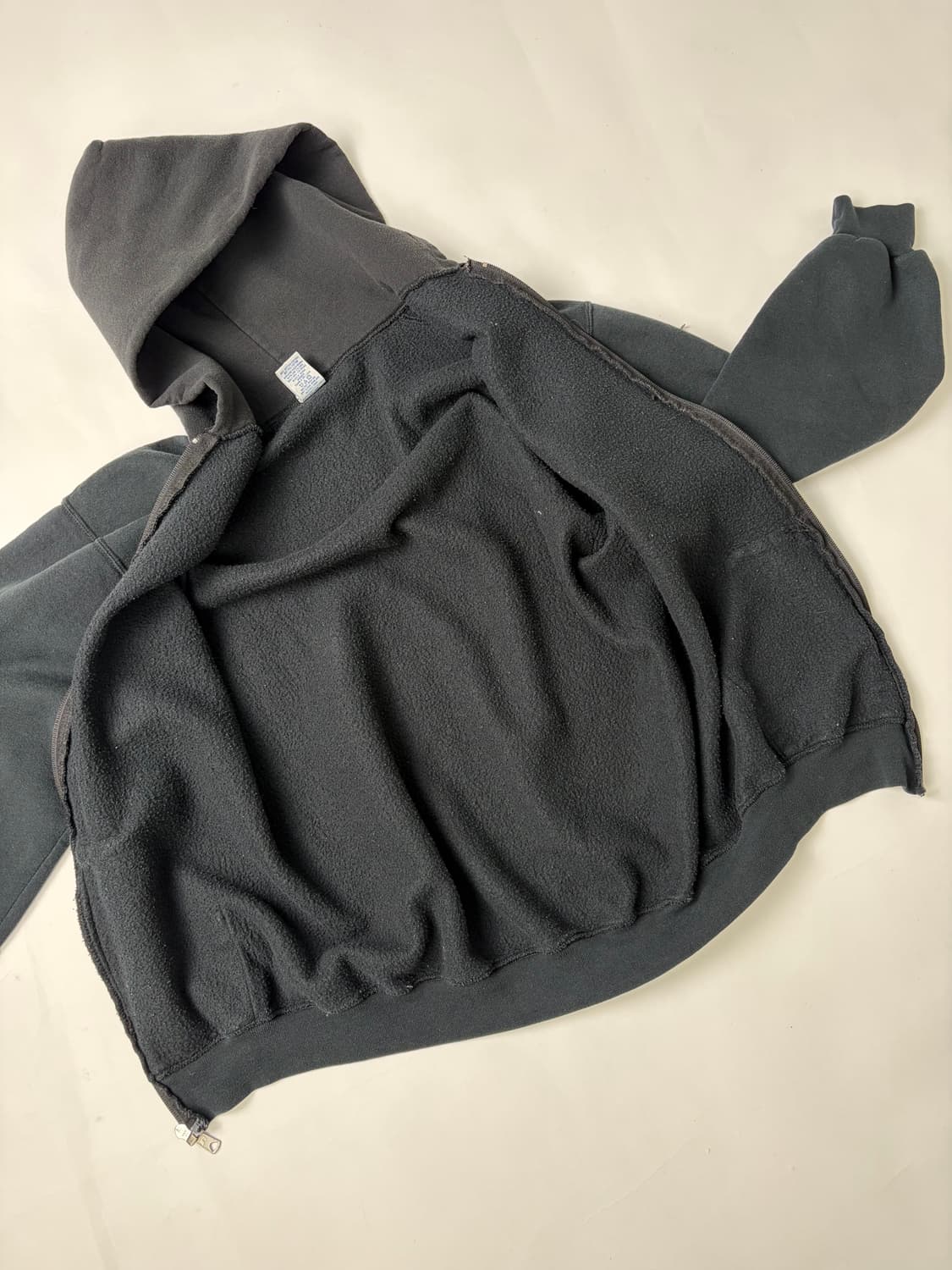 90s Russell Two Tone Zip Up Hoodie 상품이미지7