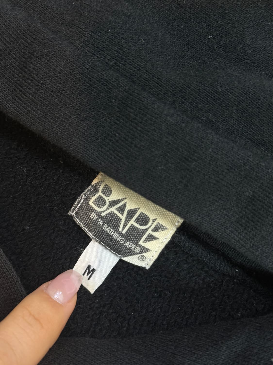 베이프 후드티 블랙 M 상품이미지6