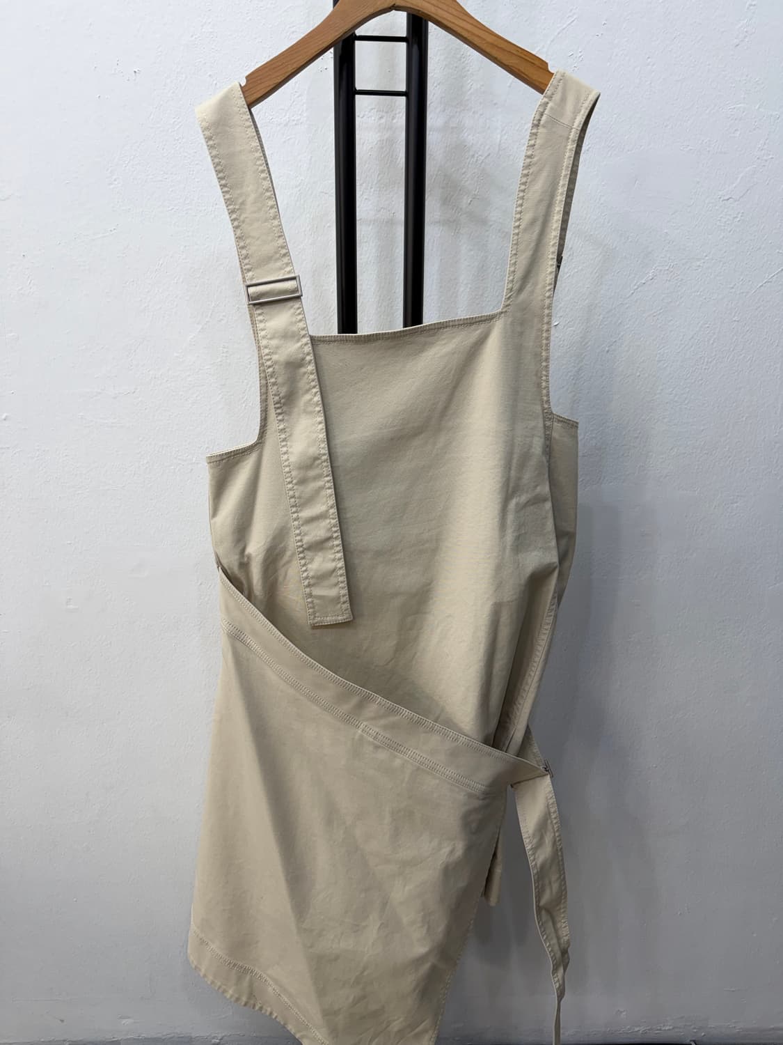 정품) COS 코스 아이보리 면 랩 스커트 원피스 40 상품이미지1