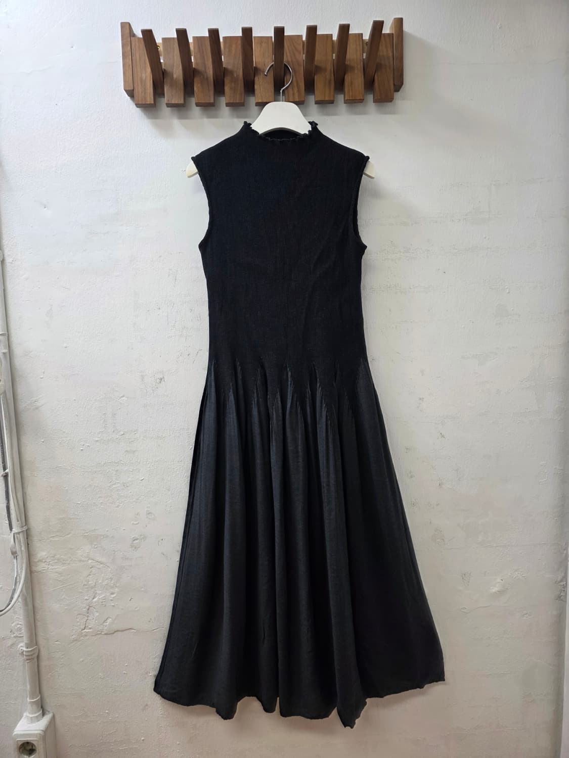 일본빈티지 하이넥플리츠원피스 상품이미지1