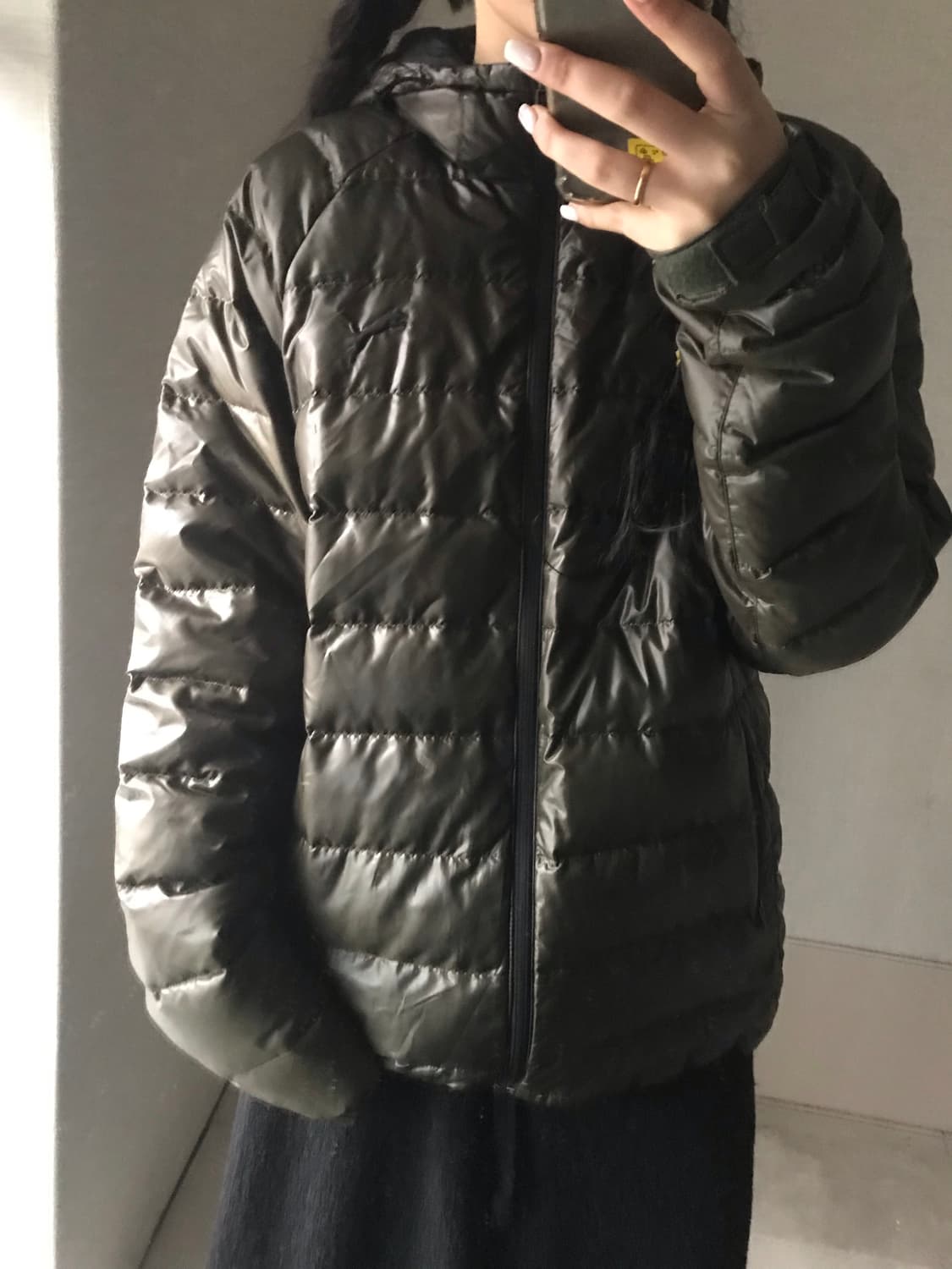 퓨마 카키 경량패딩 상품이미지3