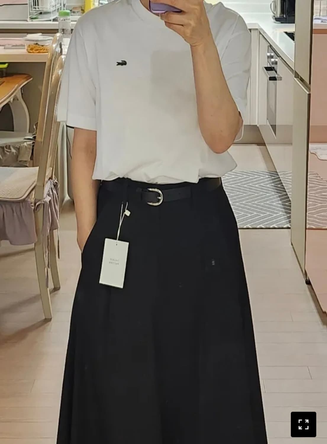 파사드패턴 플레어 스커트 xs 상품이미지4