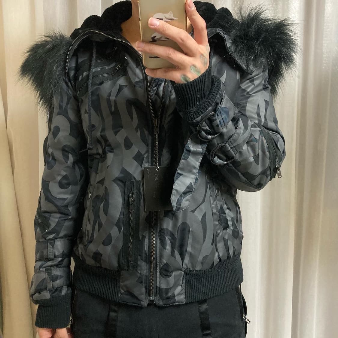 04AW 넘버나인 트라이벌 본디지 자켓 상품이미지4