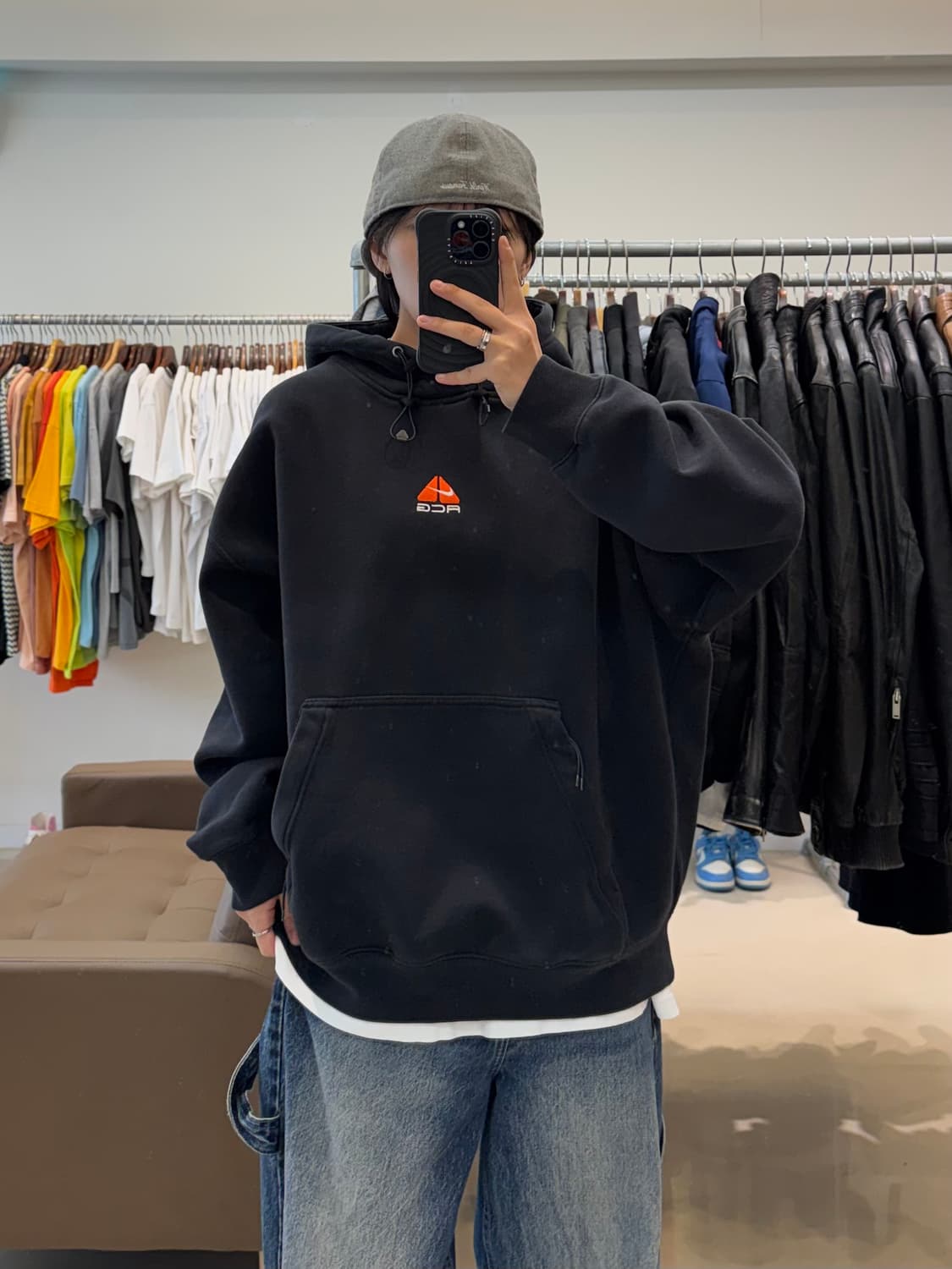 나이키 ACG 써마핏 풀오버 플리스 후드 블랙  상품이미지5