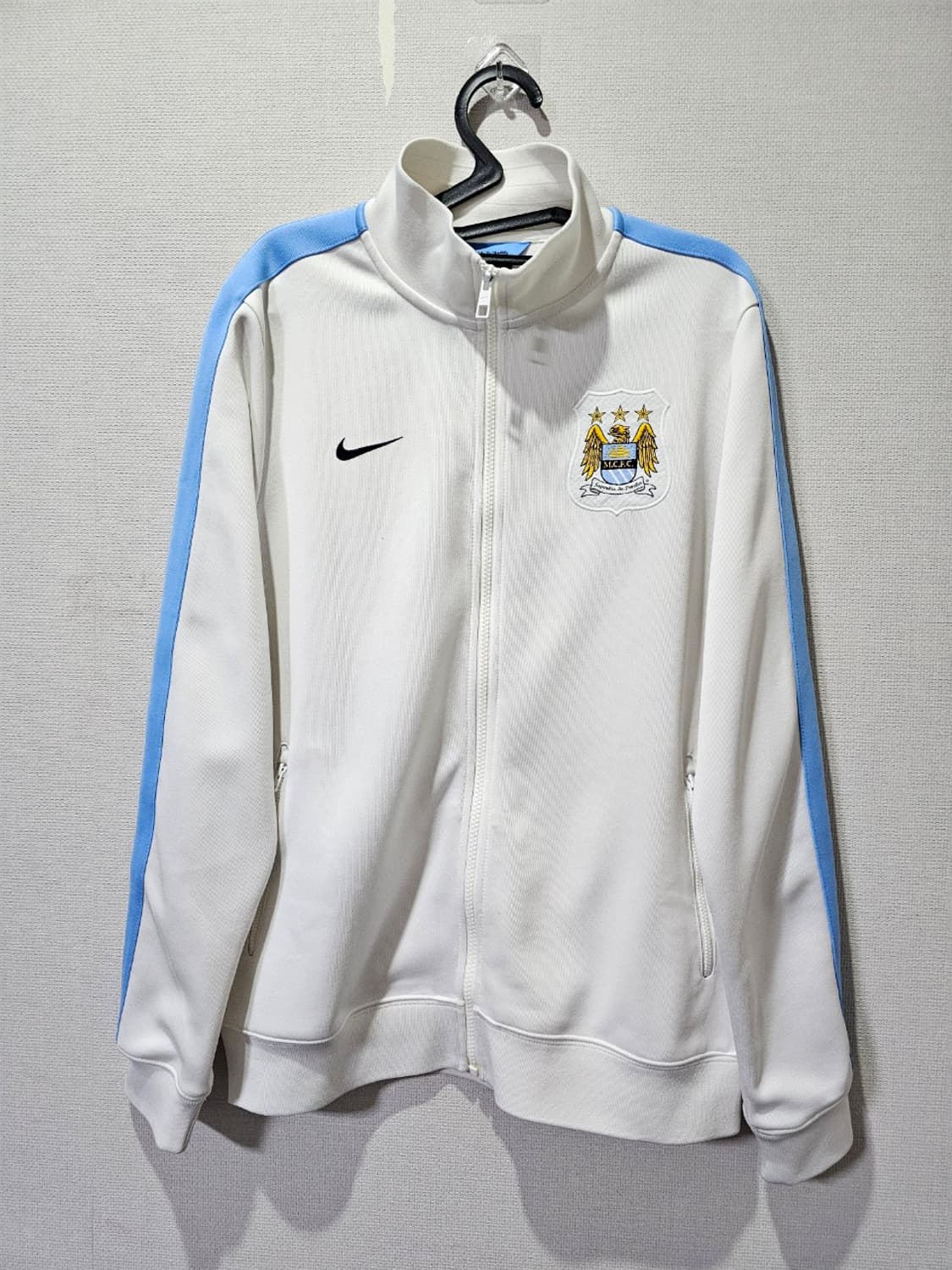 나이키 맨시티 유니폼 트랙탑 화이트 져지집업 100 / L 상품이미지1