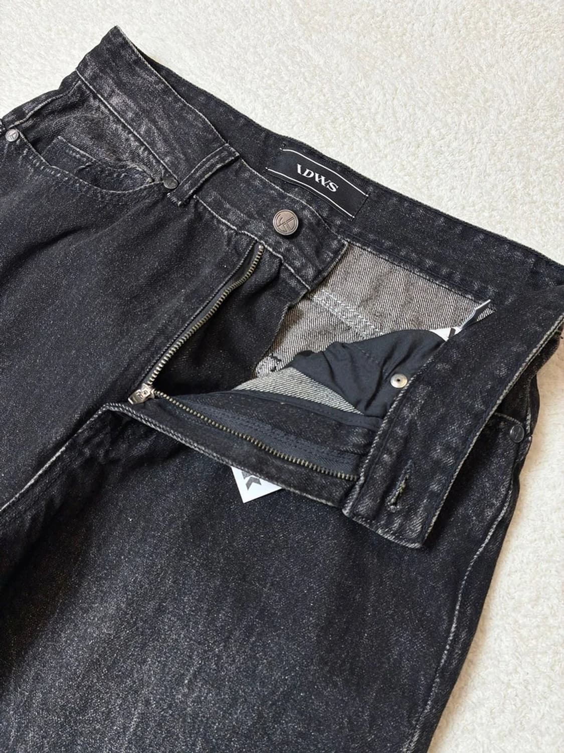 아이돈워너셀 워시드 와이드 데님 팬츠 PN6510    상품이미지3