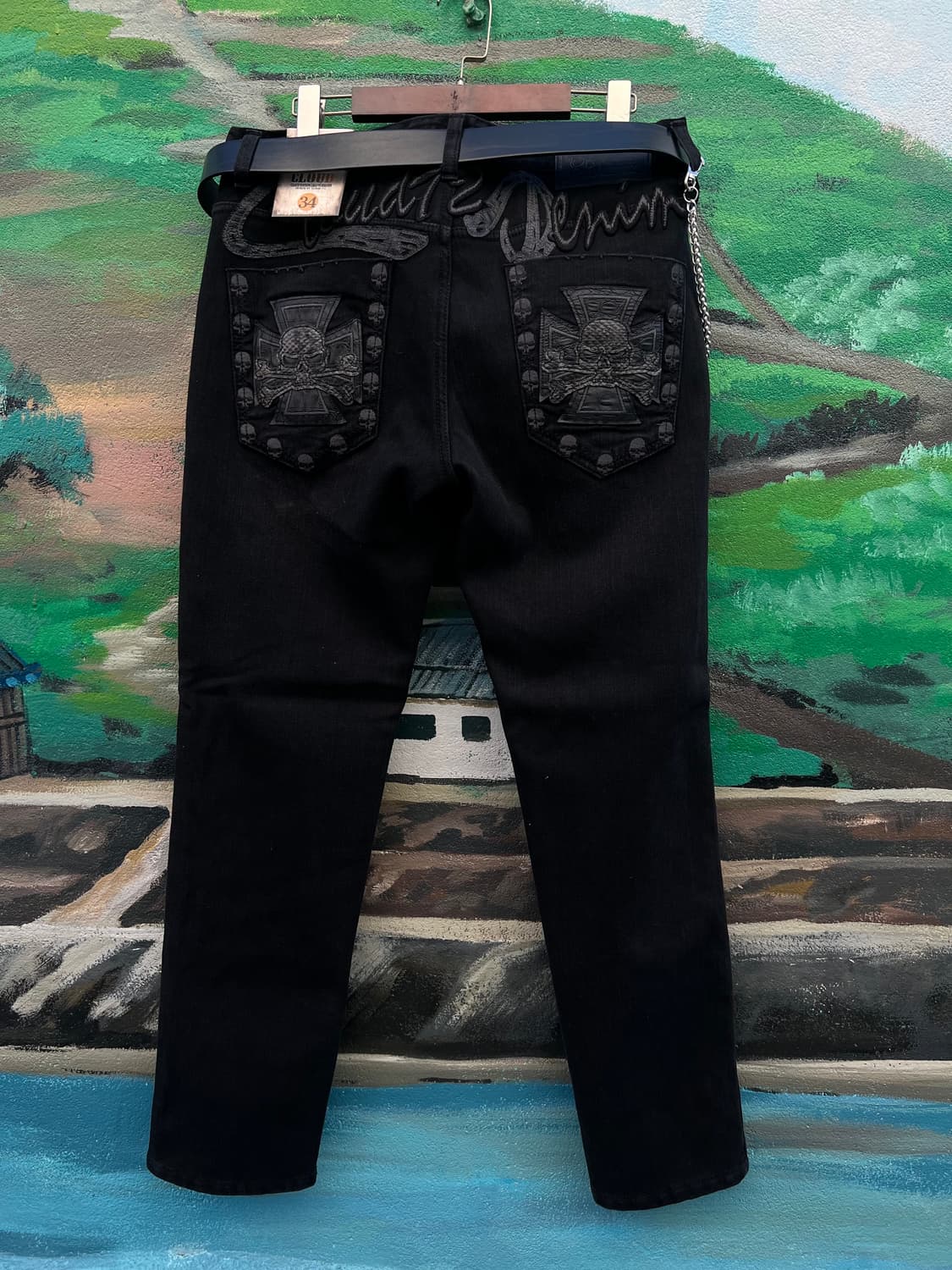 동계 보아밍크털 블랙진  상품이미지2