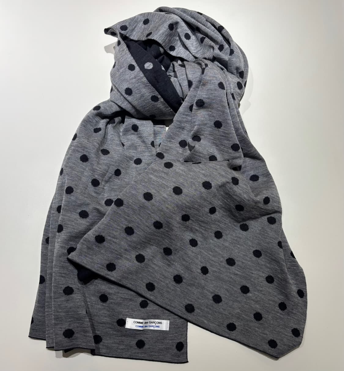꼼데가르송 점보 도트 스톨 머플러 상품이미지2
