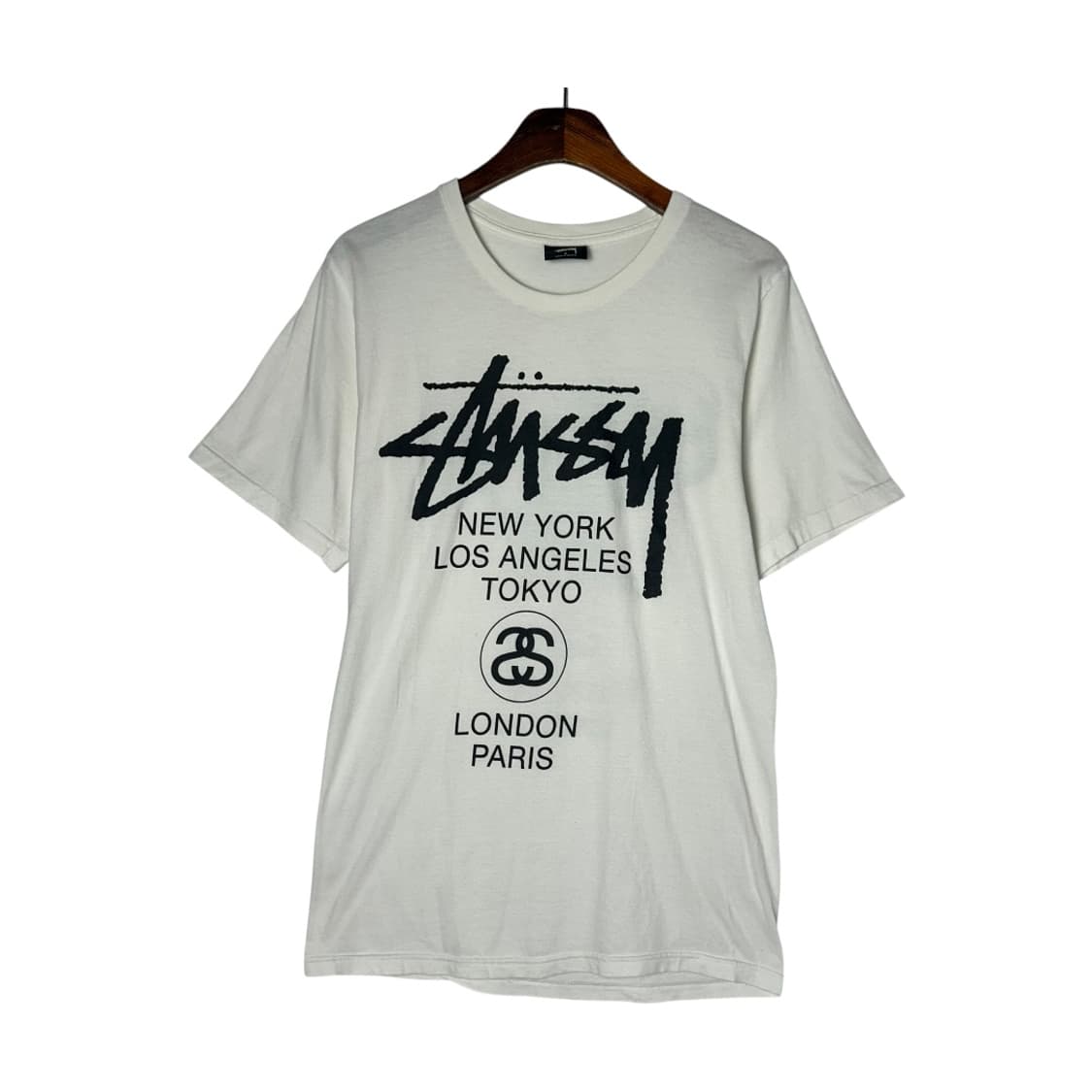 [Stussy] 스투시 월드투어 로고 프린팅 반팔티셔츠 상품이미지1