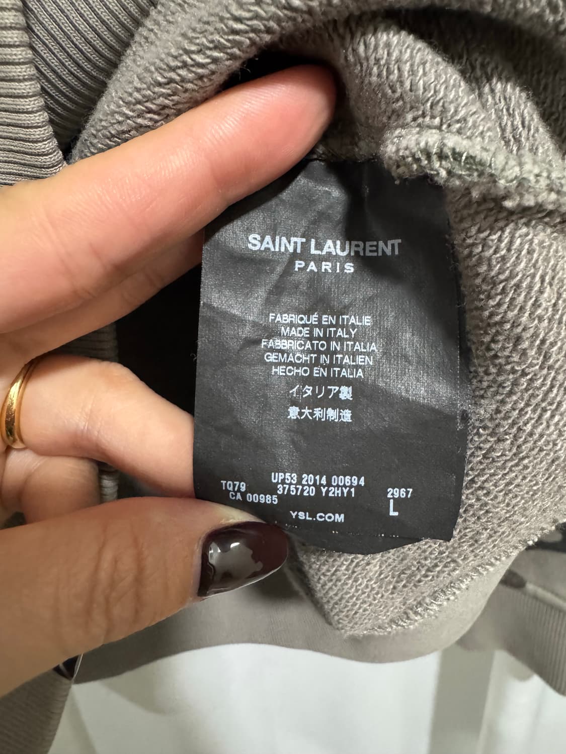 생로랑 카모 맨투맨 L 상품이미지4