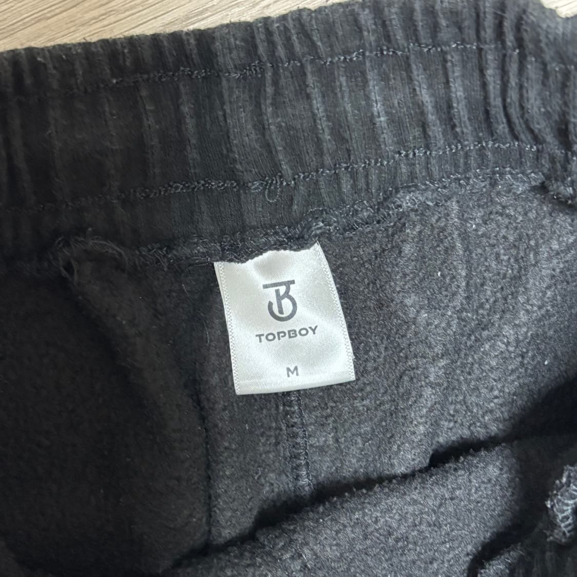 스웻 팬츠 블랙 기모 상품이미지3