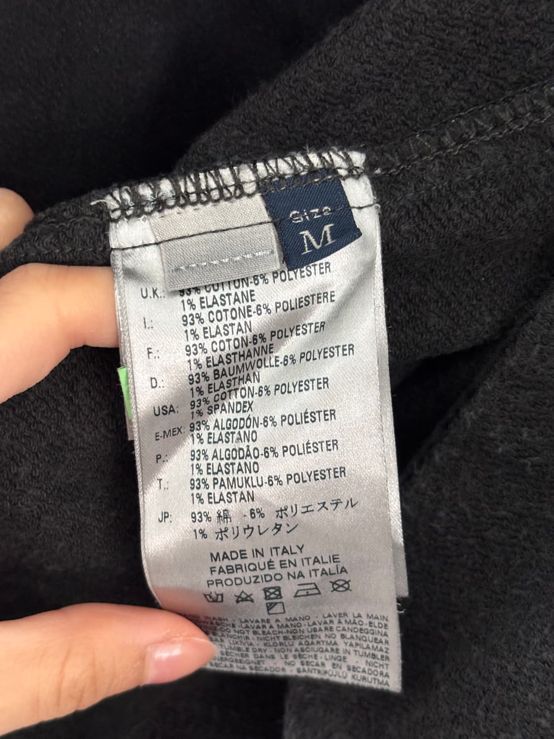 Diesel 디젤 블랙 코튼 라이더 자켓 상품이미지10