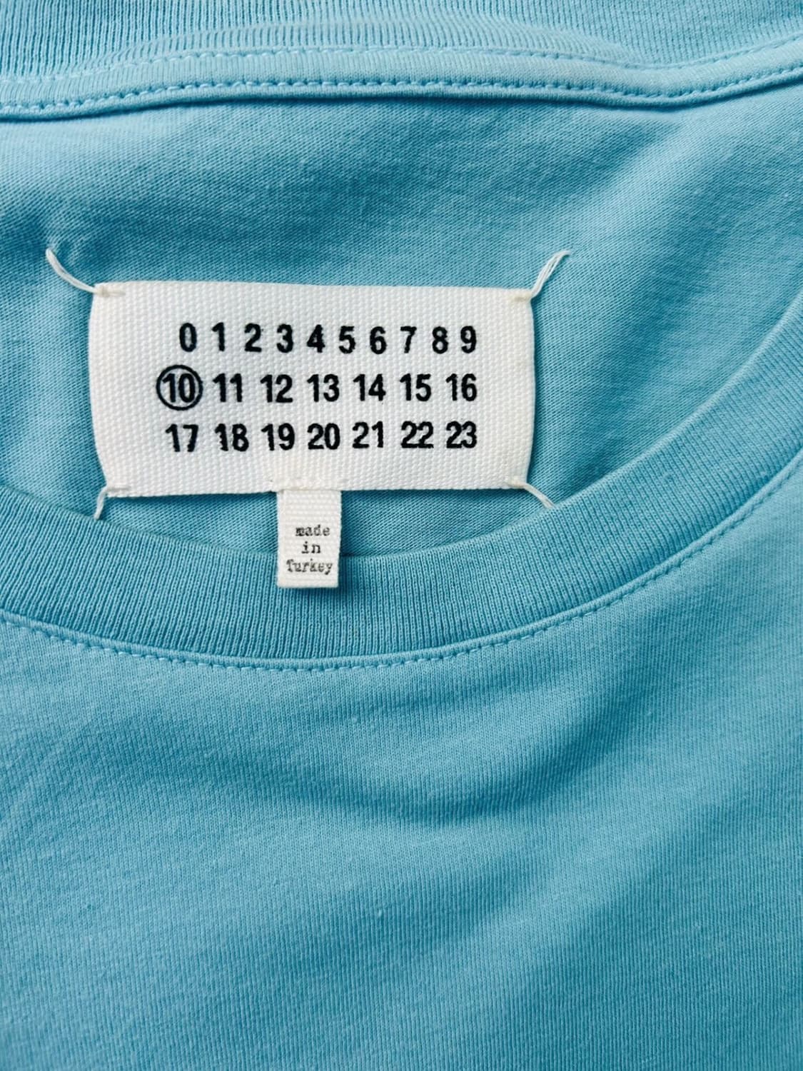 margiela back stitch t shirt blue 상품이미지2
