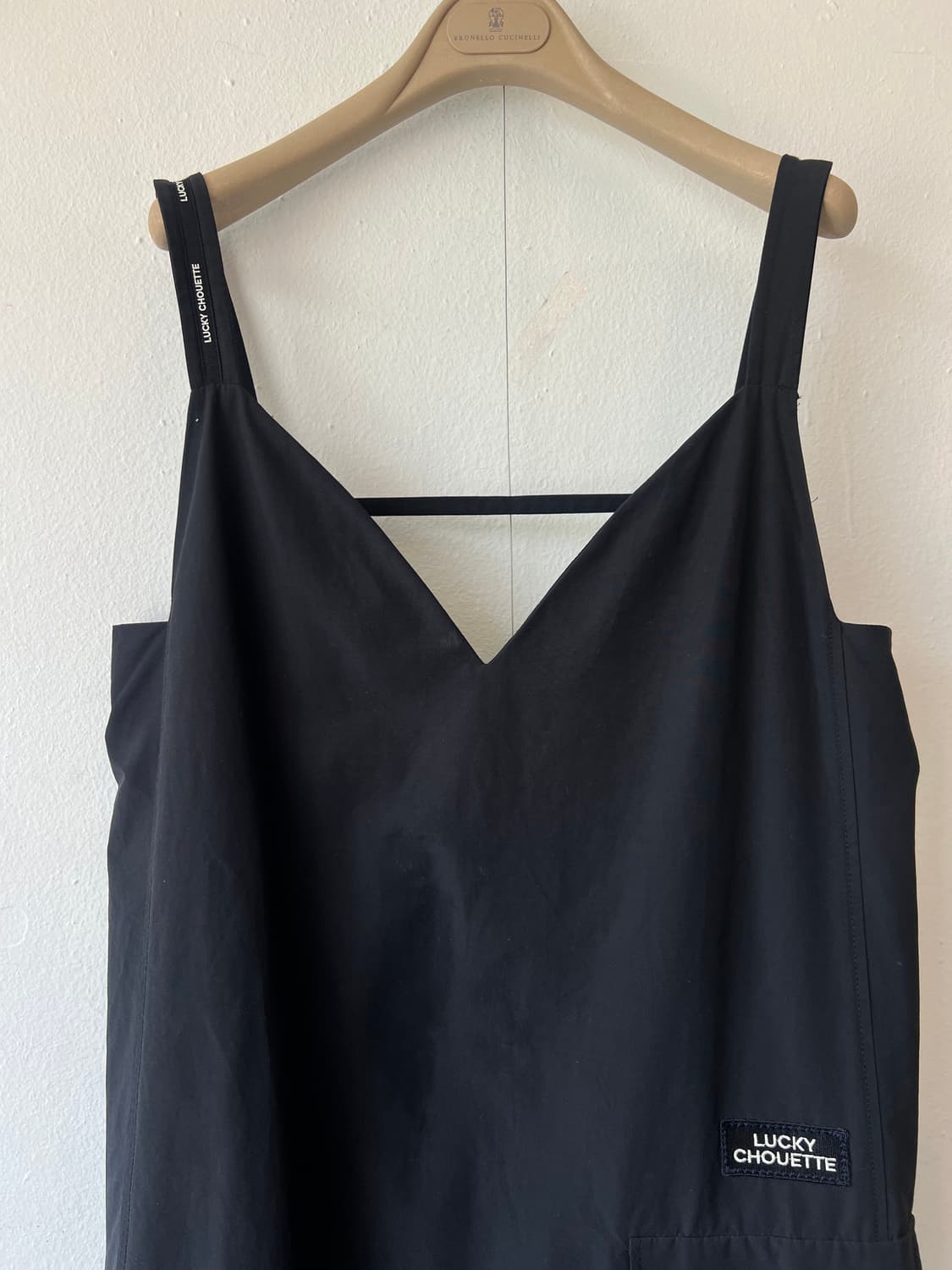 럭키슈에뜨 여성 블랙 뷔스티에원피스 레이어드원피스 상품이미지1