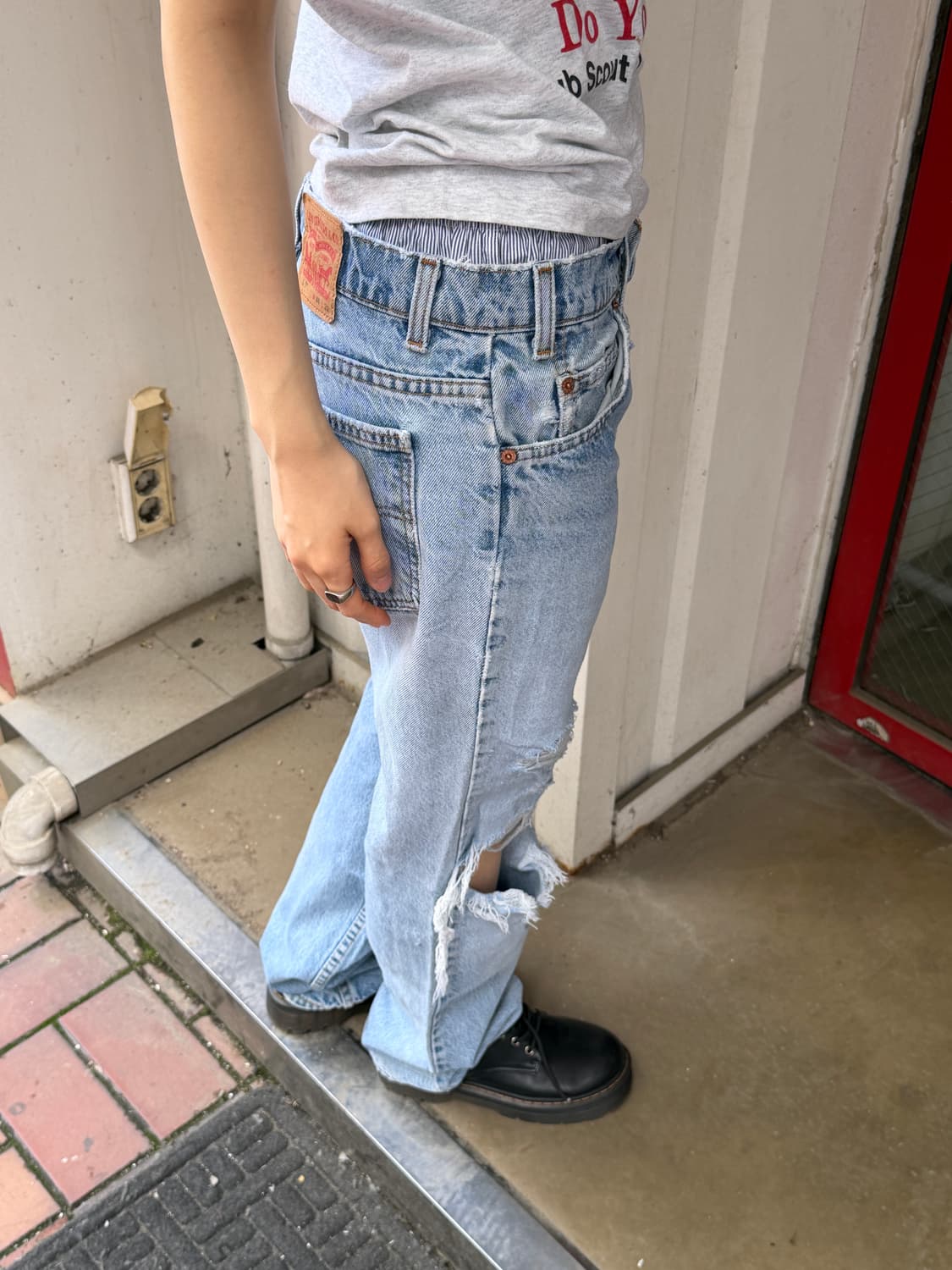 90's MADE IN USA 🇺🇸 리바이스 517 부츠컷 오렌지탭 상품이미지4