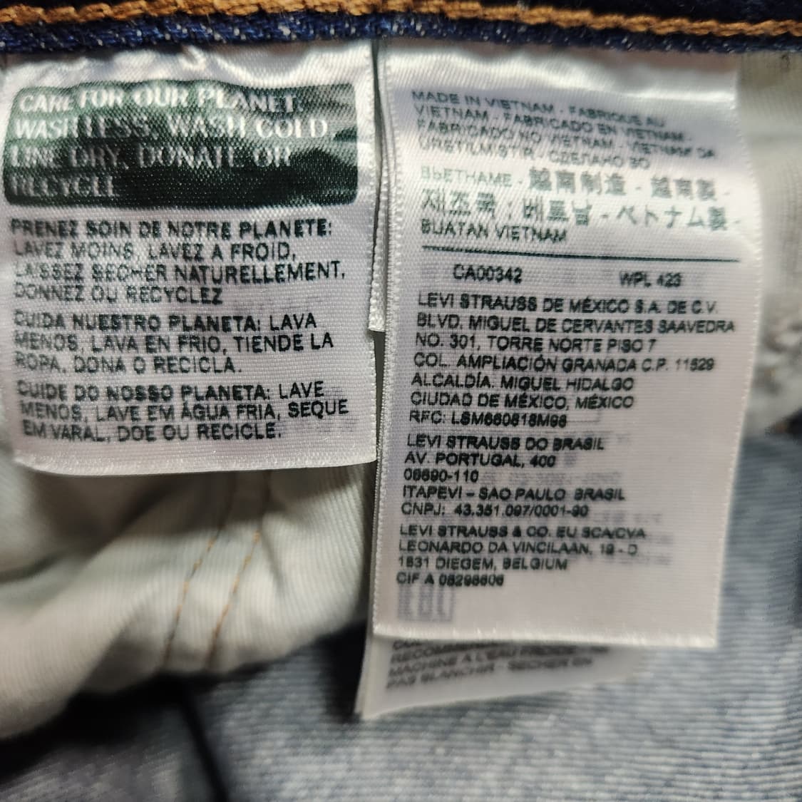 H616 [32] 리바이스 프리미엄 빅E 스테이루즈 데님 청바지
 상품이미지5