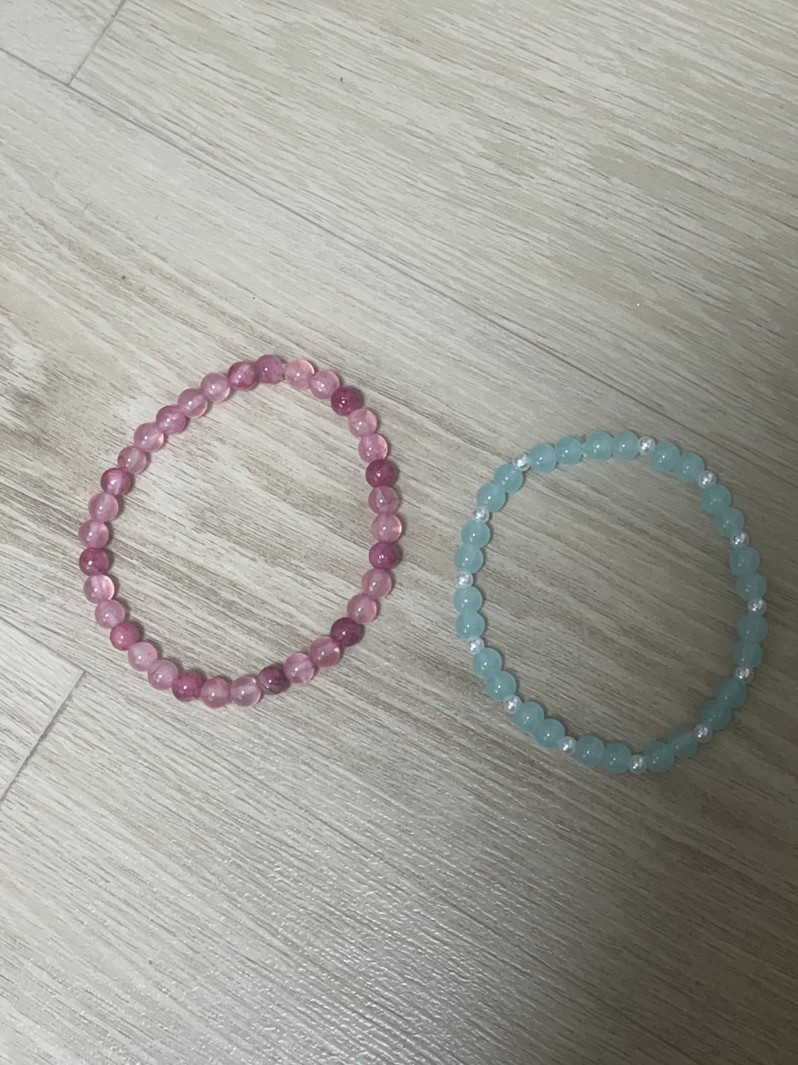 핸드메이드 수제 팔찌 | 라이트 블루 바다 팔찌 상품이미지2