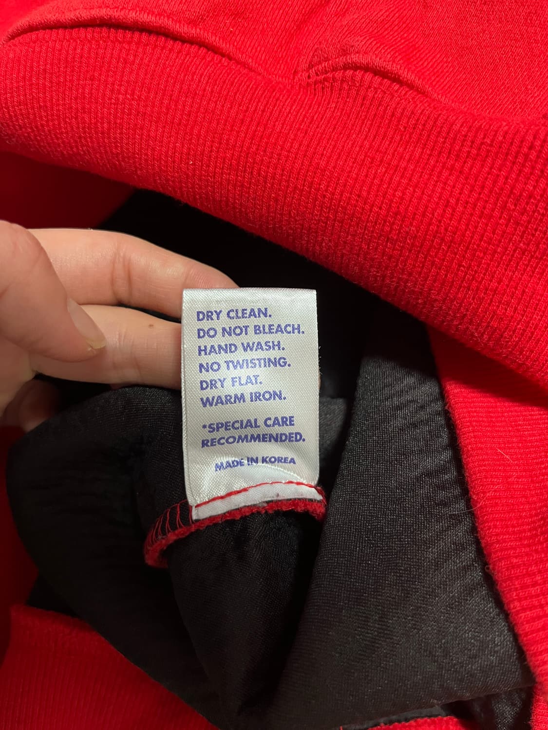 아더에러 레드 후디 L 상품이미지5