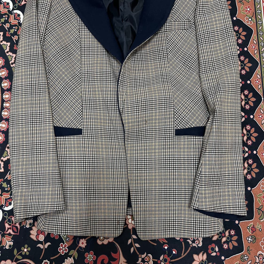 한섬 시스템 여성 체크 싱글 블레이저 정장 자켓 82-94-160 상품이미지4