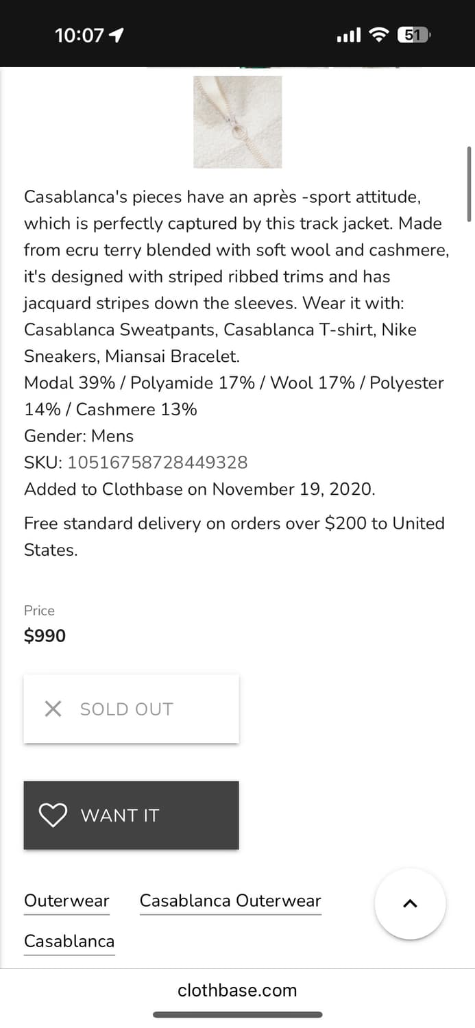 jacquard-trimmed terry jacket M사이즈 상품이미지10