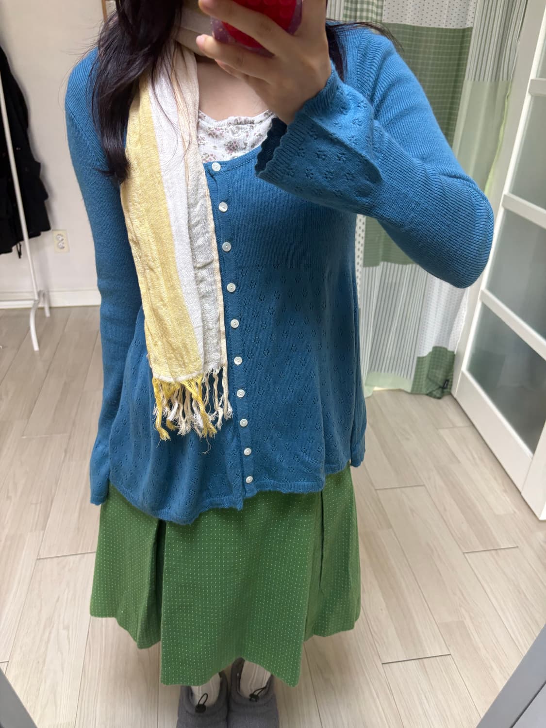 옐로우 그라데이션 스카프 상품이미지2