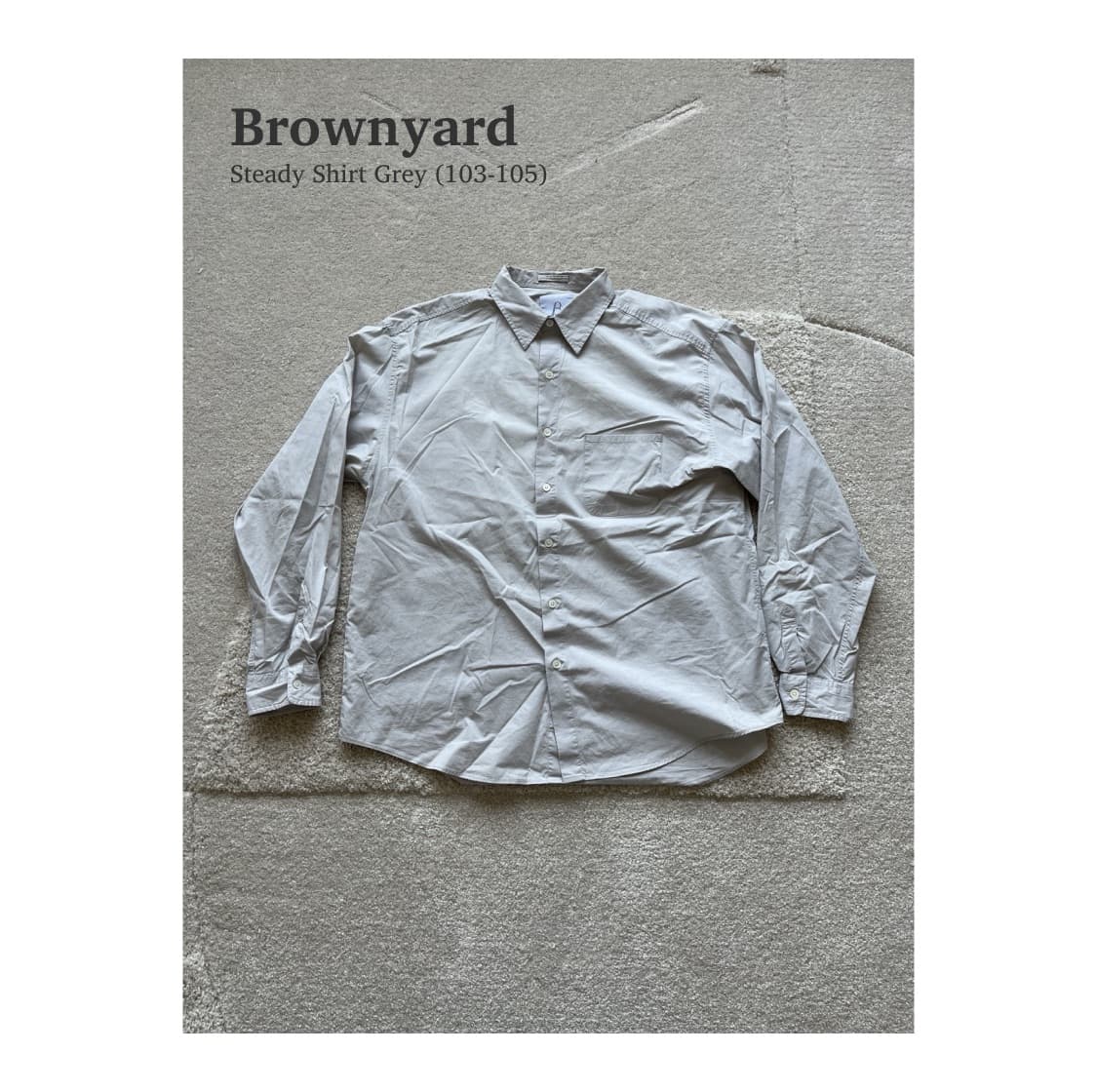 브라운야드 Steady Shirt Grey (초판)(103-105) 상품이미지1