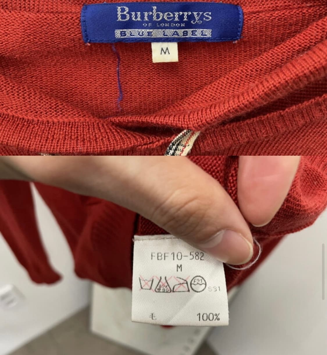 버버리 블루라벨 후드 니트 상품이미지2