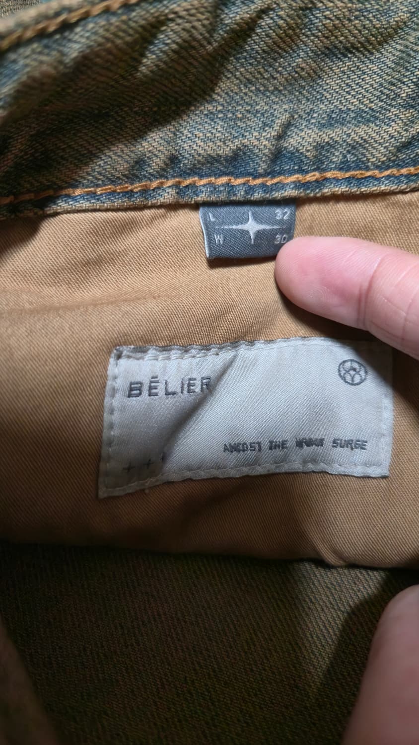 벨리에 트루 와이드 데님 팬츠 오일드 인디고 상품이미지4