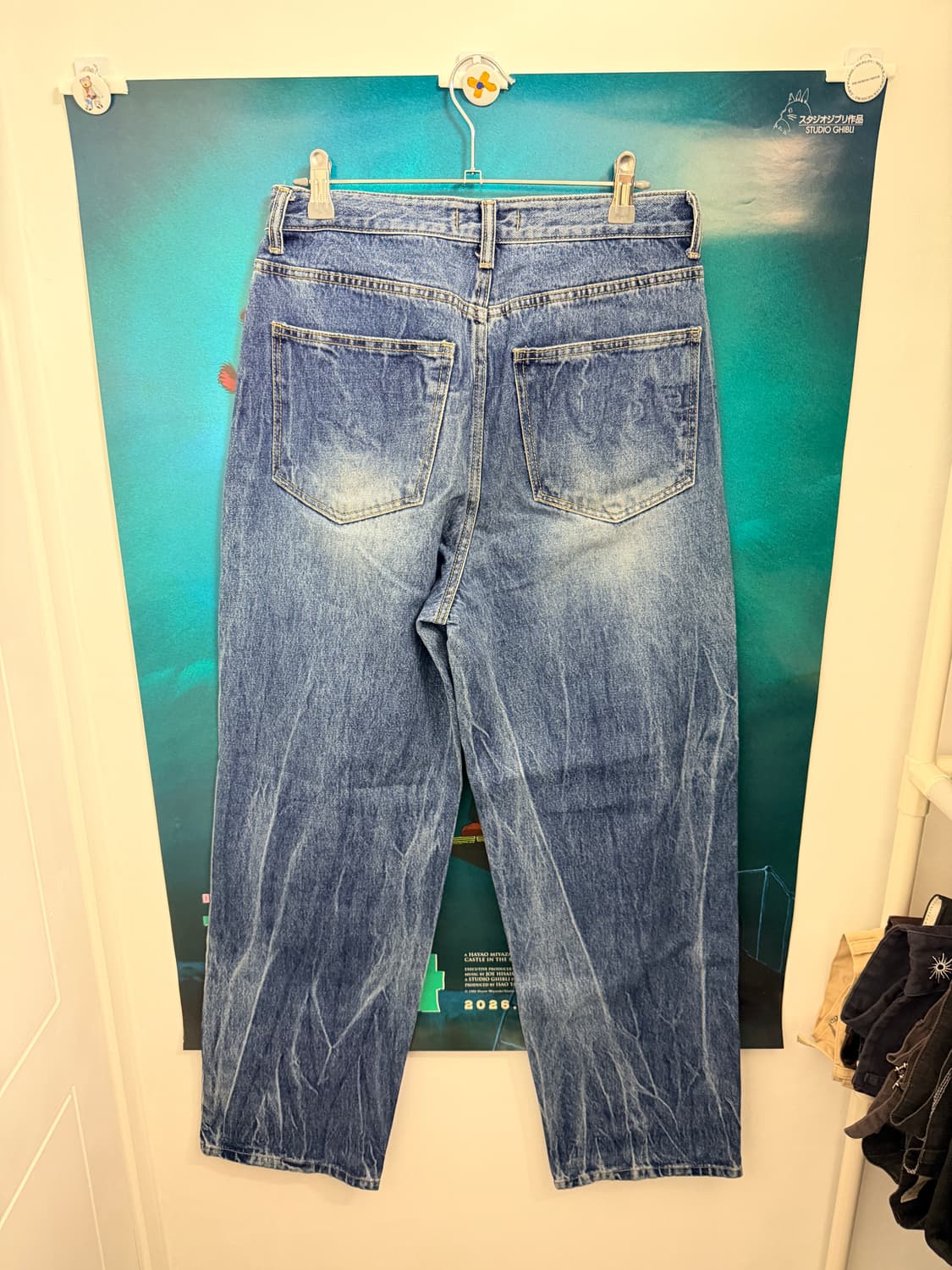 어널러코드 / 링클 와이드 데님팬츠 (중청) 상품이미지3