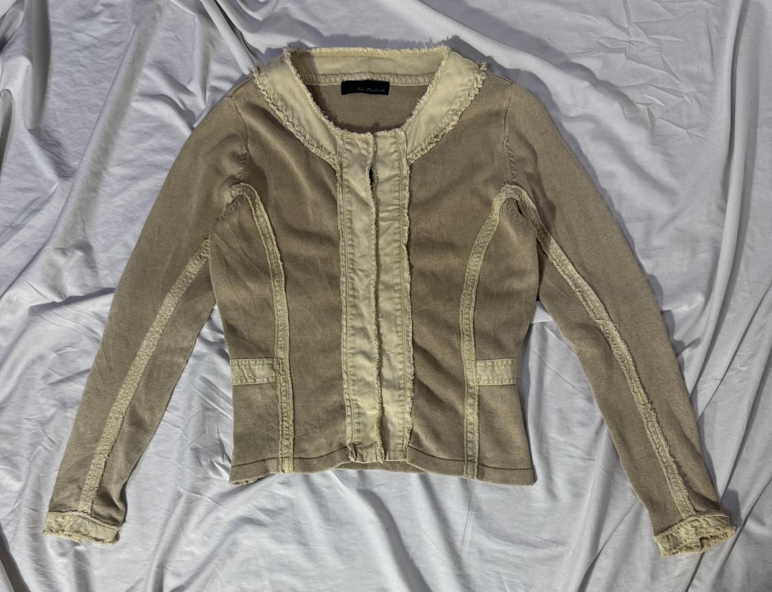 빈티지 프린지 니트 자켓 y2k goa 아방가르드 상품이미지1