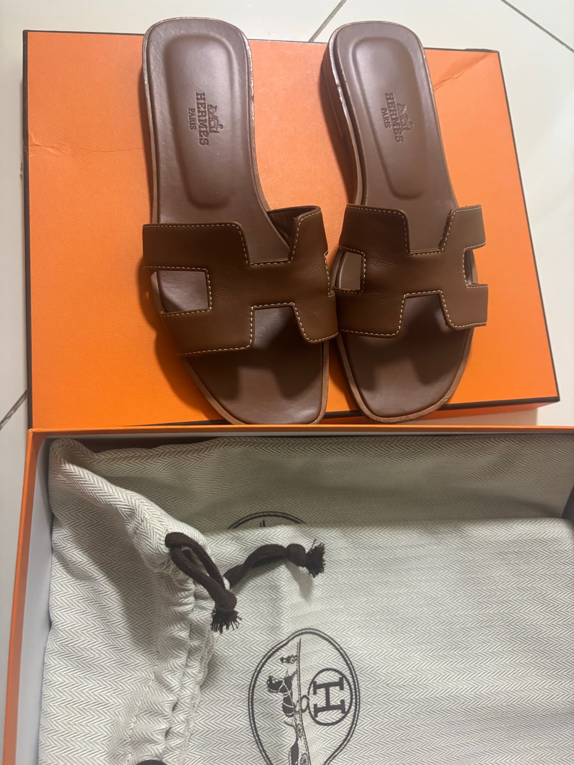 정품 에르메스 오란슬리퍼 (230)36  상품이미지4